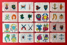 16 x Kaugummi Bilder Papier OK Abziehbilder Haut Tattoo   ( 161648