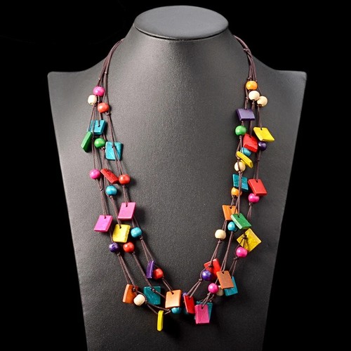Holz collier kette - holz,