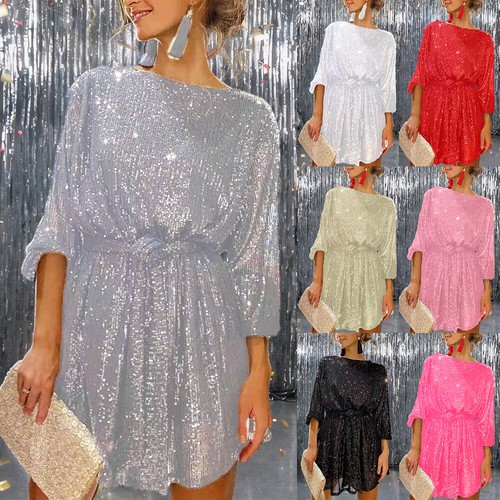 Damen pailletten cocktailkleid - damen,