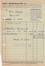 LEIPZIG, Rechnung 1962, Emil