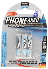 3x Ansmann Micro AAA Akkus