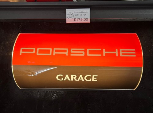 Porsche garage leuchtschild - garage,