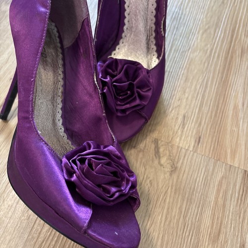 High heels pumps lila satin - heels,