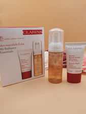 Clarins Paris Set 🌺 Beauty Flash Balm Creme 15ml + Cleansing Mousse 50ml  Neu 