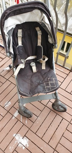 Schwarzer laren kinderbuggy - mc,