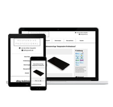 eBay HTML Responsive Professional Template ohne aktive Inhalte Vorlage +Editor