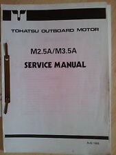 TOHATSU M2.5A M3.5A SERVICE MANUAL OUTBOARDS AUSSENBORDER