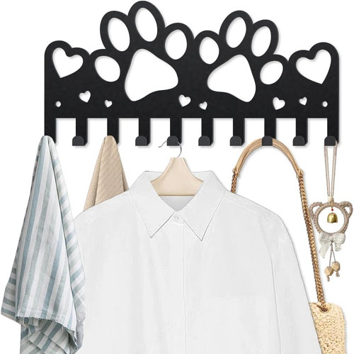 Garderobe mit pfotenabdrücken - garderobe,