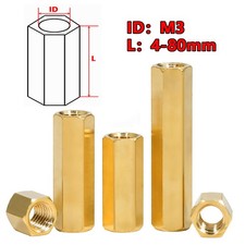 M3 Abstandsbolzen Messing