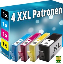 4 DRUCKER PATRONE für HP