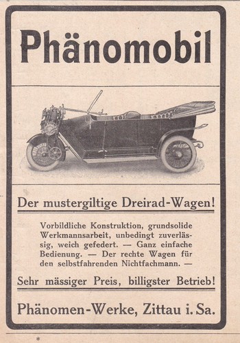 Phänomobil dreirad wagen - phänomobil,