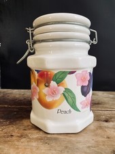 Tolle Vintage Spigarelli Keramik Düse - Obstmuster (Pfirsich & Pflaume)