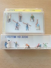 Spur H0 Figuren Wintersport Skifahrer Schnee Noch 15829, Merten 2230