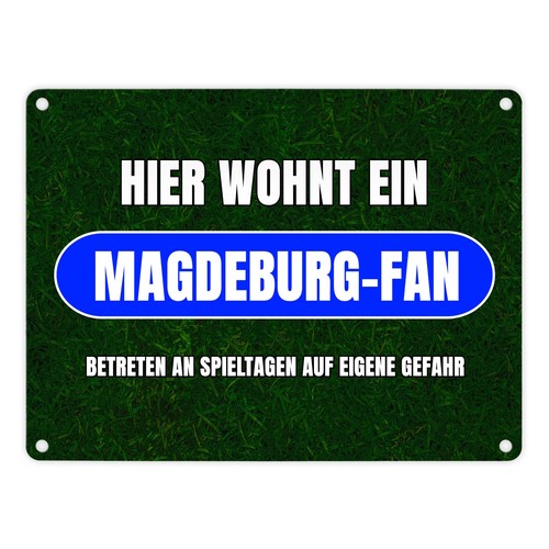 Hier wohnt ein magdeburg fan - hier,
