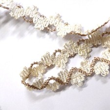 Borte Spitze natur braun 2,5cm