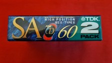 Audiokassetten ► TDK SA- 60 for CD ◄ Tapedeck Music Cassette 2er Pack!  OVP!