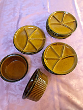 Steingut, Keramik Fondueteller 10 Stück und 2 Schalen