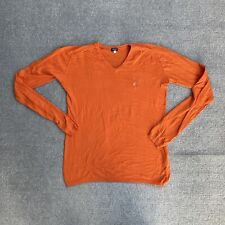 VERSACE Damen Pullover Langarm Gr. S Strickpullover Logo 23703 Orange