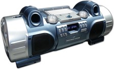 Musikanlage Ghettoblaster Bass Boost CD Player FM Radio Blau CD50SB --DEFEKT--