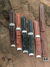 Camel Trophy Lederband, Uhr, Watch Relojes Montre Strap 18 mm, versch.Farben NOS