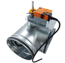 Bypassklappe Erdwärme Ø100-315 Belimo Stellantrieb LM230A 230V Lüftung Kanal