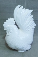 SPARDOSE PORZELLANSPARDOSE HAHN / HUHN IN WEIß