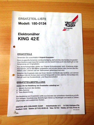 Ventzki mtd elektromäher - ,