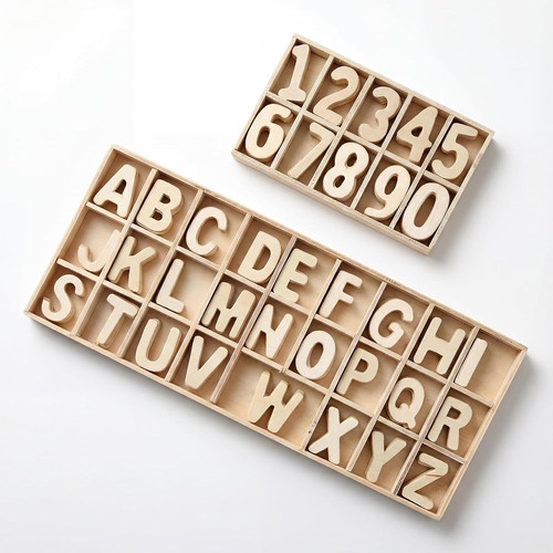 180 stück holzbuchstaben - holzbuchstaben, und