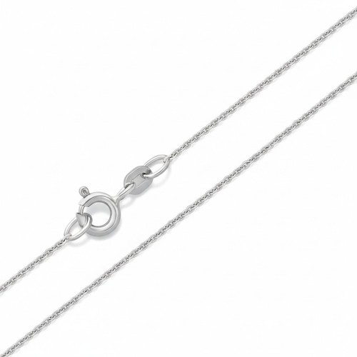 Ankerkette 585 weißgold 8mm - 585, 0,8mm