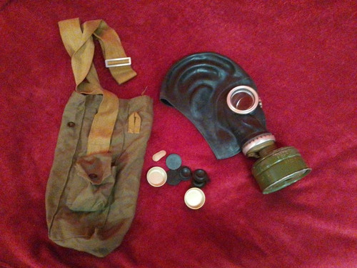 Gasmaske mit beutel sowjet - gasmaske,