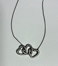 Tiffany & Co. Halskette Dreifach Offenes Herz Silber 925