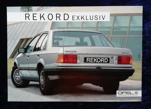 Opel rekord exklusiv prospekt - opel,
