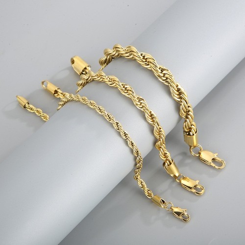 Edelstahl armband kordelkette - edelstahl,