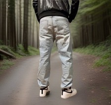 H&M Loose Fit Jeans hellblau