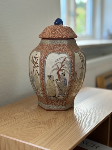 Satsuma stil deckelvase - stil,