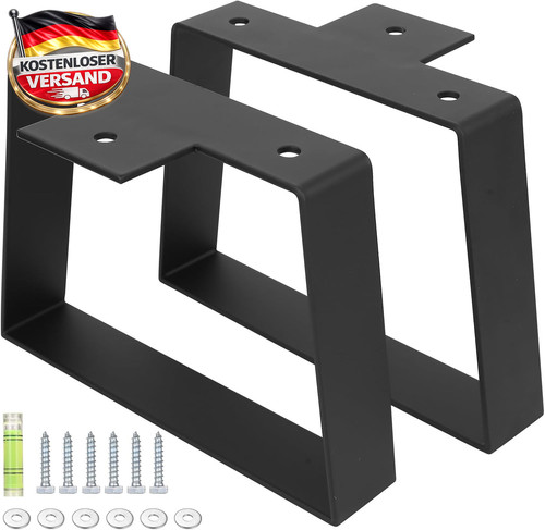 Metall tischbeine 15cm schwarz - metall,