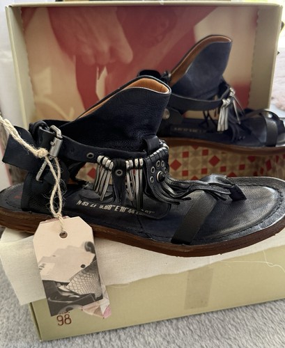 Damen sandalen leder - a.s.98,