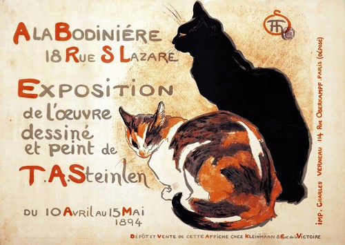 Vintage katzen wandkunst - vintage,