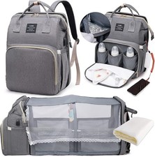 Wickelrucksack mit Babybett