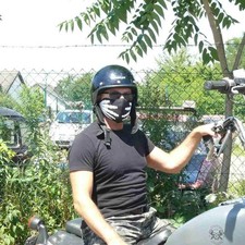 Maske neopren biker skelett - maske,
