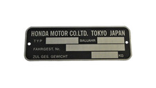 Typenschild für honda dax - typenschild,