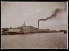 Fotografie M.L. Carstens, Hamburg, Ansicht Vaasa / Finnland, Wasa Bomulls Manuf 