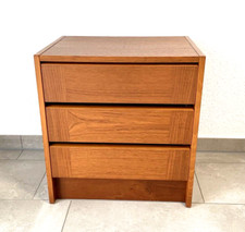 Hübscher Teak Schubladenschrank Kommode Nachttisch 70er Holz furniert Vintage
