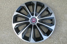 4 Alu-Design Radkappen 15 Zoll STRONG schwarz/silber für Fiat NUR PKW!