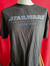 STAR WARS OFFIZIELLES T-SHIRT THE COMPLETE SAGA THE FORCE ON BLU-RAY *SELTEN*