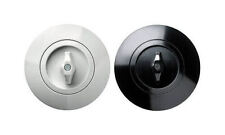 Berker Lichtschalter Serie 1930 Wechselschalter rund weiß schwarz Nostalgie NEU