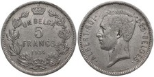 Belgien belgium 5 francs - -,