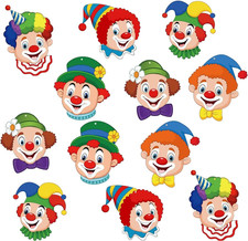 Clown Girlande Karneval 12