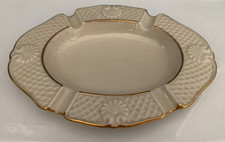 Lenox Aschenbecher made in USA 24k Gold handdekoriert Muschelmotiv