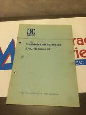 Sachs Standmotor 30 Ersatzteilkatalog Ersatzteilliste Ersatzteile Handbuch A5043